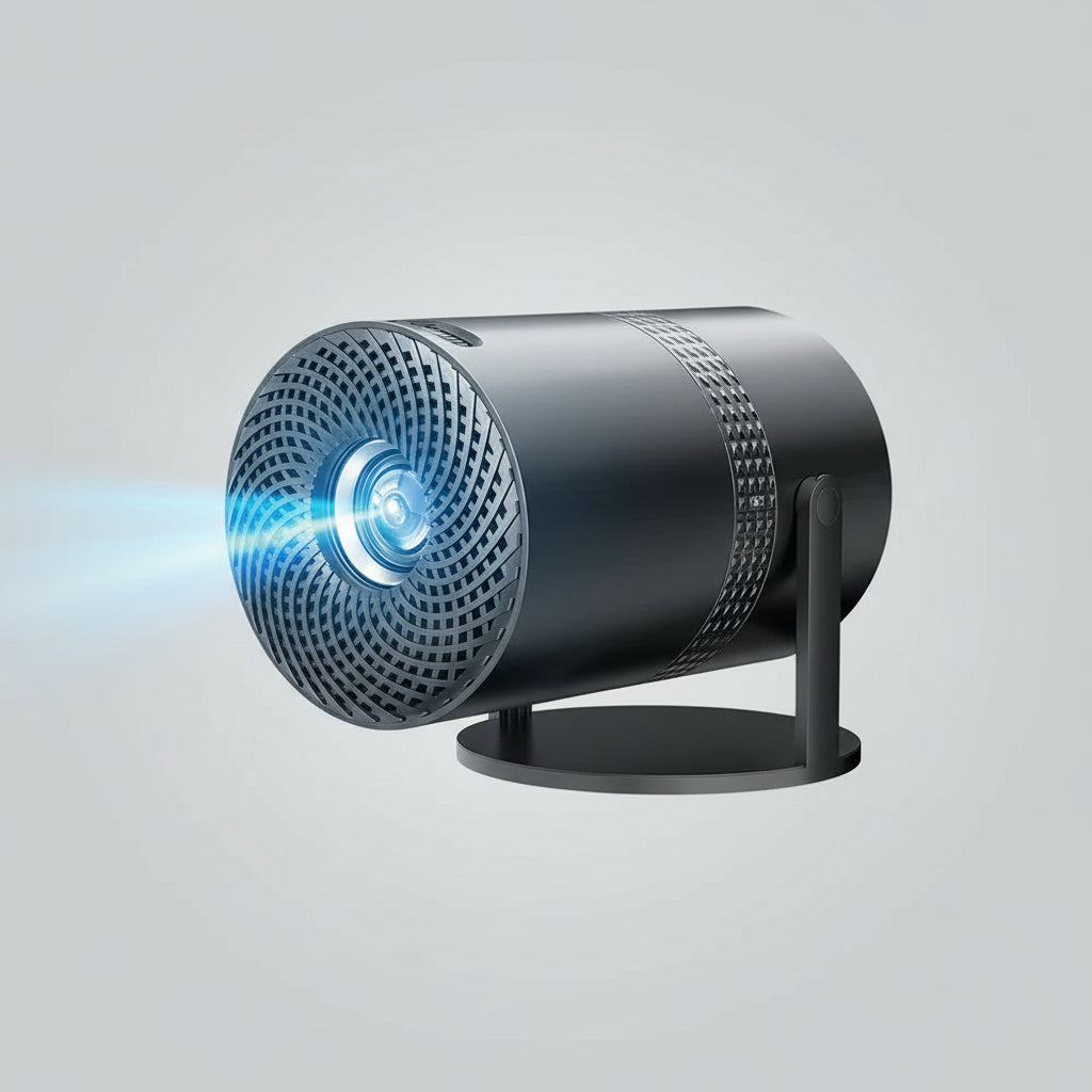 Salange P300 Mini Portable Projector - 4K 8K Video Decoding, 720P HD, Android 11, Wi-Fi, BT 5.1